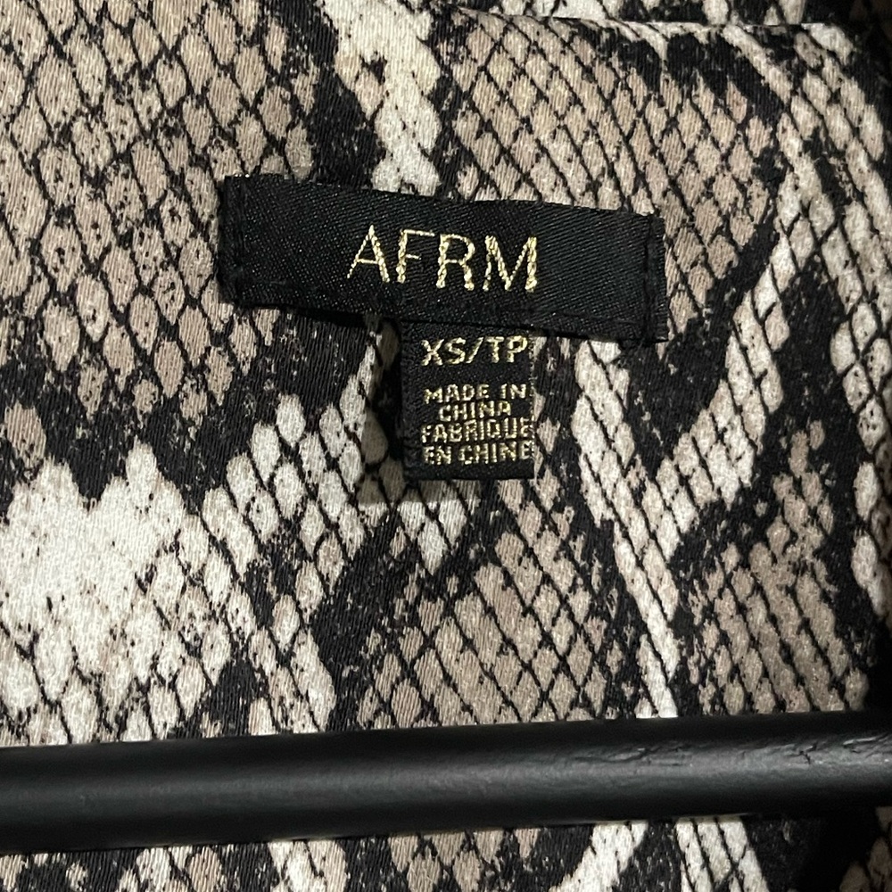 Afrm | Python Animal Printed Light Weight Trench … - image 5